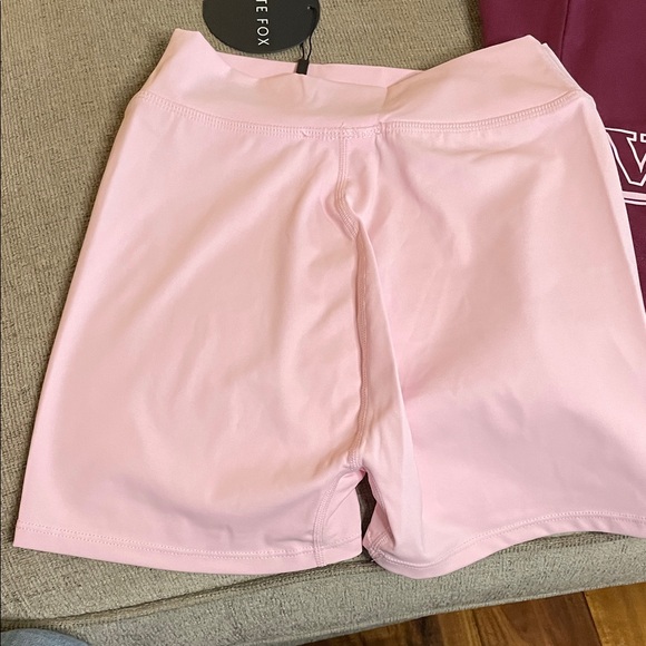 White Fox Pink Shorts and Tote Set - Picture 6 of 7